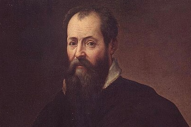 Jacopo Zucchi, Ritratto di Giorgio Vasari, 1571-1574, Firenze, Galleria degli Uffizi (Particolare)